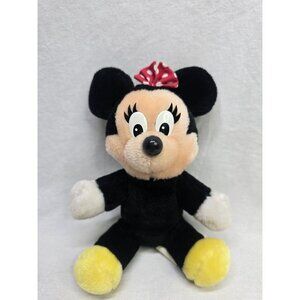 Walt Disney World Disneyland Vintage Minnie Mouse Plush Stuffed Animal Toy 80s